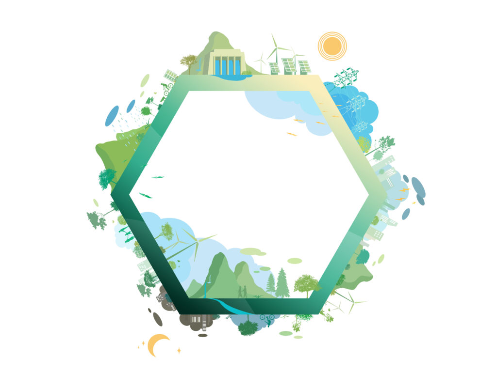 ESG and ECO friendly community frame-hexagon 1_FA
